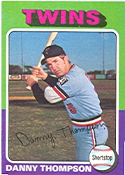 1975 Topps Mini Baseball Cards      249     Danny Thompson